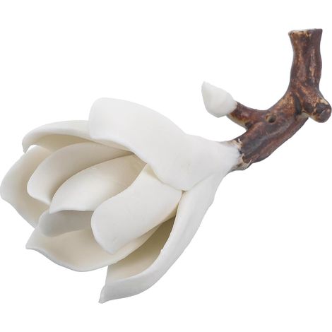 Eleganter Stiftehalter aus Kunstharz in Magnolienform