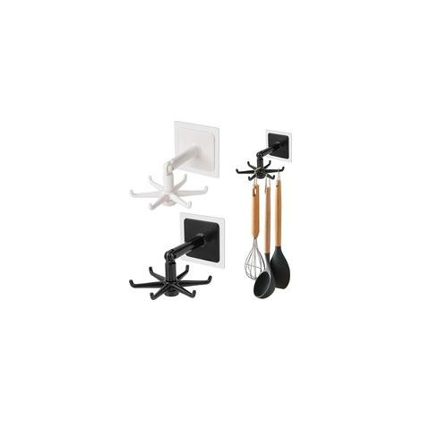 Porte-ustensiles de cuisine rotatif 360°, 3 pièces, sous armoire, sans perçage – (1/5)