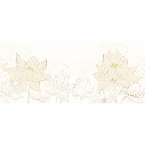 Papier peint panoramique - Fleurs - 195 cm x 82 cm (1/2)