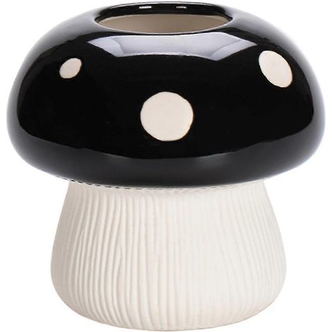 Vase champignon en céramique décoratif, vase à fleurs pour la décoration intérieure, vases nordiques, pot de fleurs minimaliste pour table basse (1/5)