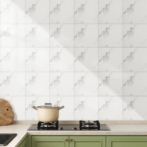 Set of 10 Self-Adhesive Marble PVC Wall Stickers (1/5)