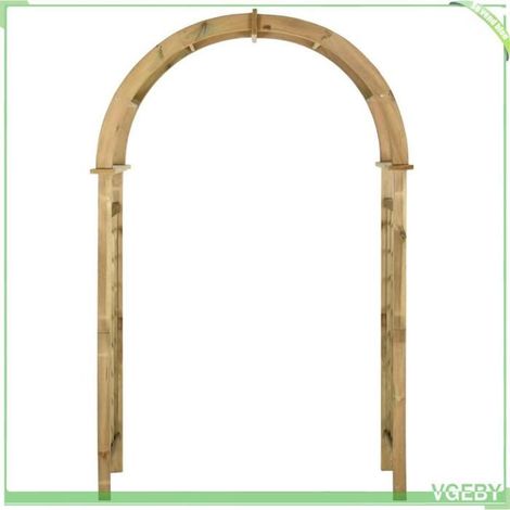 Arche de jardin - FAFEICY - 43256 - treillis - bois de pin imprégné vert - 130x58x215 cm (1/5)