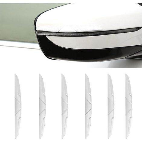 6 Pièces Voiture Bandes Anti Collision, Bande De Protection Anti-Frottement Pare-Chocs, Protecteur De Bord De Porte Latérale Anti-Rayures pour Voiture, pour Tous Les Véhicules SUV(Blanc)