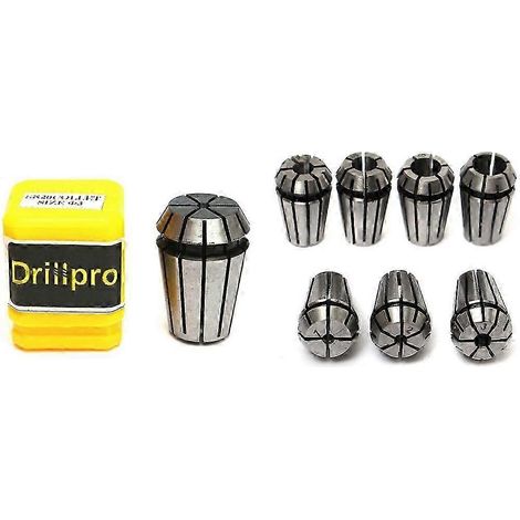 Jeu de 7 pinces à ressort Er11 de 1 à 7 mm et jeu de 13 pinces à ressort Er20 de 1 à 13 mm pour le serrage, la gravure, le fraisage et le tournage de pièces sur machines CNC QAQ (1/5)