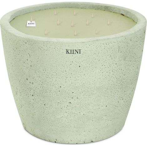 KIINI Betonkerze Sojawachs Modernes Design XL Pistazie (1/3)