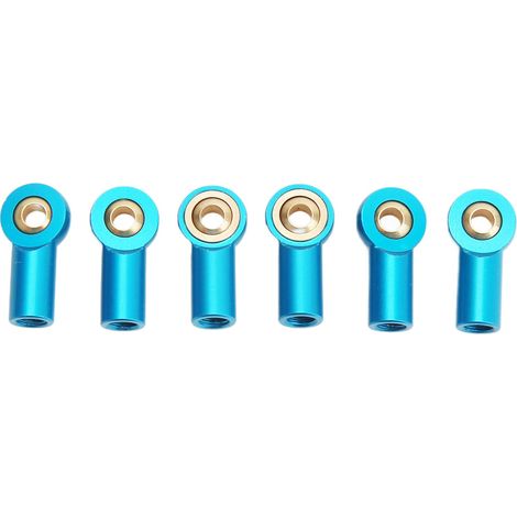 6-teiliges M3-Pleuelstangen-Set aus Aluminiumlegierung mit Kugelgelenk für 1/10 RC-Cars, blau (1/5)