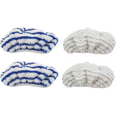 Lot de 4 lingettes de rechange en microfibre pour l'accessoire de nettoyage Rowenta Clean&Steam ZR005801, lavables et réutilisables. (1/5)