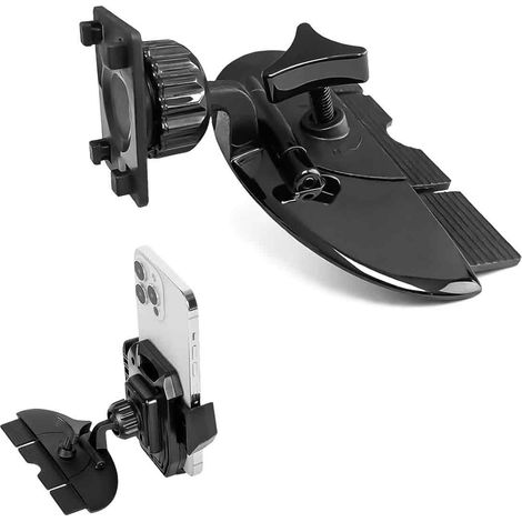Support Téléphone - Fente Cd - Boule 17 Mm - 4 Boutons Verrouillage - Compatible Support Boule Standard - 1 Pièce (1/5)