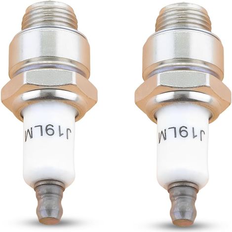 2 x Bougies d'allumage Rj19lm pour Briggs & S 796112 802592 5095k Compatible avec Champion Rj19lm J19lm (1/5)