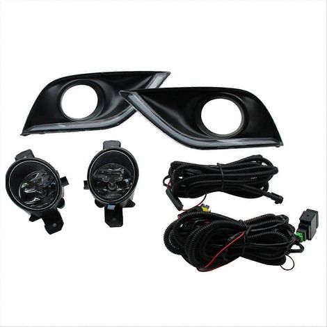 LED-Tagfahrlicht für Nissan Sunny (2014–2017), weißes Tagfahrlicht, 2-teiliges Set, kompatibel mit den Modellen der Baujahre 2014, 2015, 2016 und 2017, direkter Austausch, modernes Design, einfache Mo (1/5)