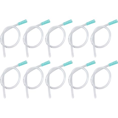 10 tuyaux de lavement PVC jetables de rechange, kit de canule anale pour insertion confortable (1/5)