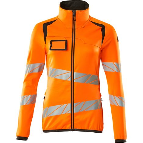 Mascot Fleecepullover mit Reißverschluss 19153, Damen Gr. 5XL, hi-vis orange/dunkelanthrazit (1/4)