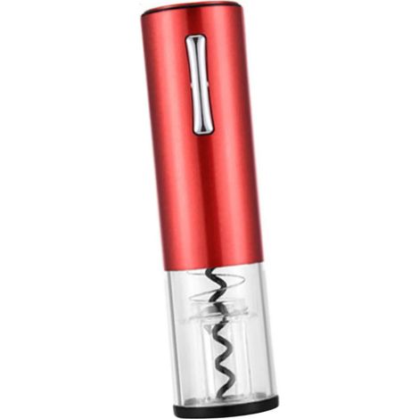 apribottiglie elettrico in alluminio per bottiglie di vino, portatile, con batteria, per aprire regali per amanti del vino e anziani, leggero e salvaspazio.