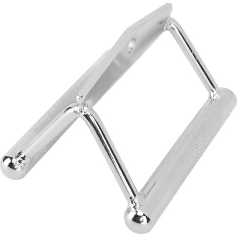 Poignée double en D pour câble de musculation, barre en V en acier inoxydable, accessoires pour machine à câbles de musculation à domicile, traction verticale. (1/5)