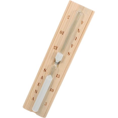 Sablier De Sauna Bois Et Minuteur De Sauna Réutilisable Transparent Décoration Intérieur (1/5)
