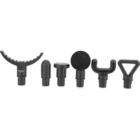 6pcs Tête de massage, accessoire pistolet, rond ergonomique, relaxation musculaire, pour fascia gun (1/5)