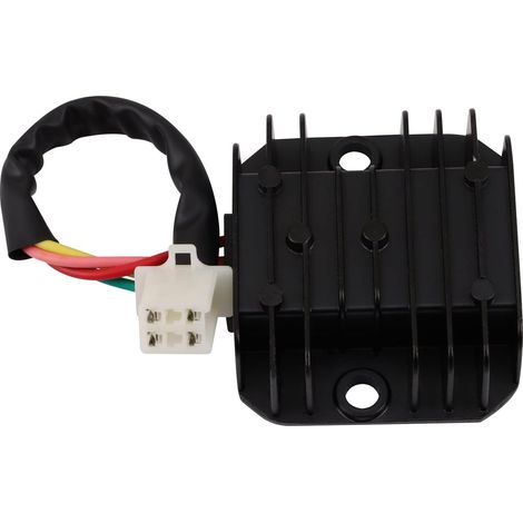 4 Fils 12V AC Régulateur de Tension Redresseur Remplacement pour 125cc 200cc 250cc GY6 125cc 150cc 200cc 250cc Scooter ATV 4 Roues Quad Dirt Pit Bike Go Kart Cyclomoteur (1/5)