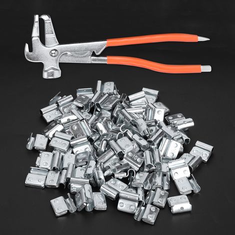 100 Stück 10 g Auswuchtgewichte aus Aluminiumlegierung, P-Form, mit Auswuchtklemme für die Autoreifenreparatur (1/5)
