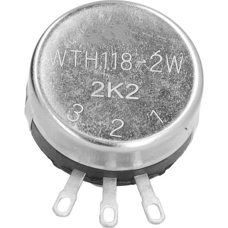 Kit d'assortiment de 20 potentiomètres à simple tour à film de carbone rotatifs coniques WTH118‑2W2K2 (1/5)