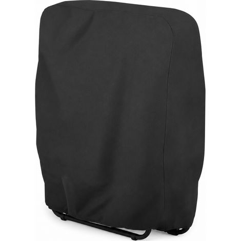 1 Pcs Housse Chaise Pliante 210D Oxford Noire 71x34x110cm Imperméable Anti-UV Extérieur Jardin (1/4)