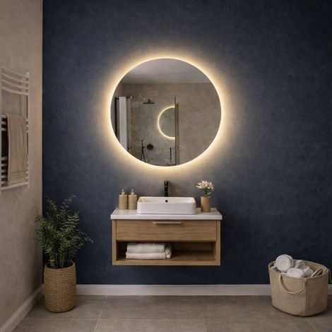 Specchio Rotondo 80Cm Retroilluminato Led Touch (1/3)