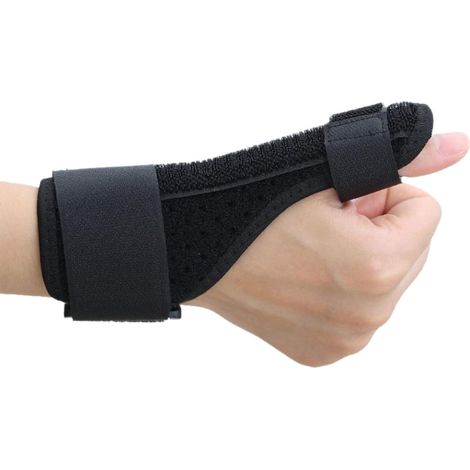 Férula Para Pulgar Y Muñeca - Refuerzo De Acero Inoxidable - Para Prevención De Lesiones Y Soporte En Actividades De Fitness - 1 Unidad (1/5)
