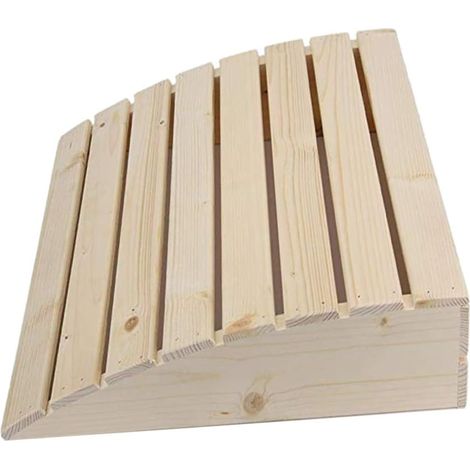 Oreiller De Sauna en Bois Incurvé pour Hammam Et Spa Accessoire Ergonomique Solide Support Tête Confortable Usage Sauna Intérieur (1/5)