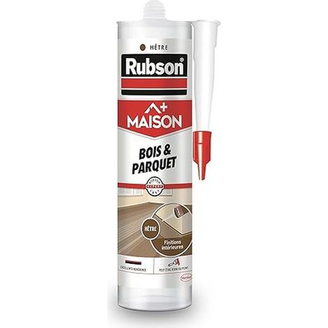 Rubson Home - Sigillante per legno di faggio e parquet, sigillante acrilico per tutti i substrati in legno e muratura, giunti interni, 280 ml (la confezione può variare) (1/5)