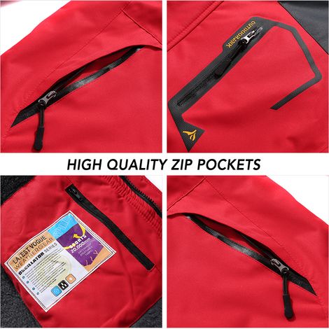 Veste imperméable de montagne pour hommes, coupe-vent de Ski, chaude d'hiver pour le Camping, la randonnée et le Ski (1/5)