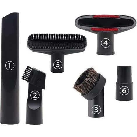 6 Pièces Accessoires pour Aspirateur, Convient aux Aspirateurs de Calibre 32 mm et 35 mm, pour Embout Aspirateur Karcher, Rowenta, Hoover, Xoiture, Bosch, Miele (1/5)