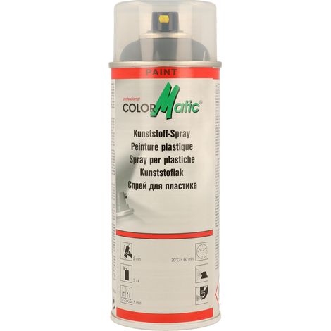 PEINTURE PLASTIQUE 1K GRIS SATINE 400ML COLORMATIC