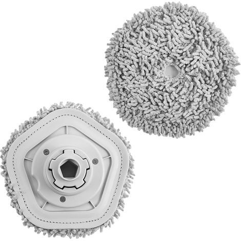 Lot de 2 Têtes de Rechange, Chiffon D'essuyage Robot Aspirateur Laveur Irobot, Serpillère de Rechange, Chiffons de Rechange Compatible Avec Xiaomi Dreame W10/W10 Pro (2 pièces) (1/5)