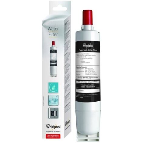 Filtre à eau WPRO SBS002 pour réfrigérateur américain – Réduit le chlore et les impuretés – Installation facile à ¼ de tour (1/5)