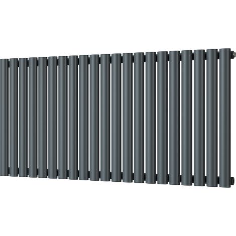 Omeara - Anthracite Horizontal Radiator H600mm x W1218mm Single Panel (1/3)