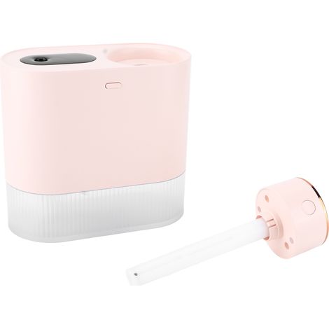 Mini Humidificateur USB 450ml Double Brumisation - Capacité Élevée avec Veilleuse pour Chambre et Bureau - Rose (1/5)