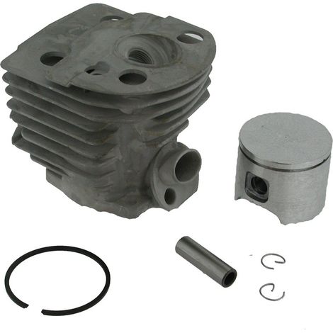 Husqvarna – Cylindre piston tronçonneuse 55 – Diamètre 46 mm – Pièce adaptable pour bois dur – Moteur complet avec segments et clips