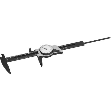 Pied à coulisse à cadran en ABS 0-150 mm, outil de mesure métrique portable pour laboratoire et usage domestique (1/5)