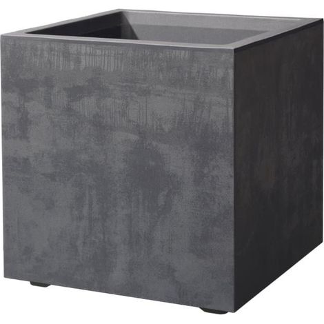 Deroma Pflanztopf Millenium Kunststoff anthrazit 49 cm