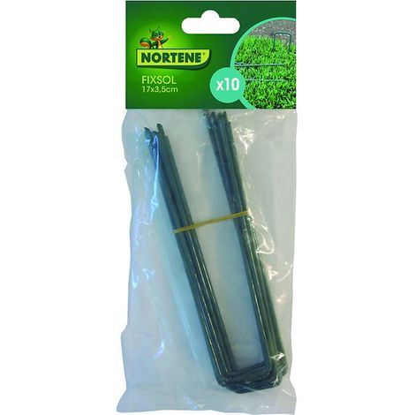 Graffette metalliche Fixsol (confezione da 10 pezzi) Colore Verde 17x3,5cm