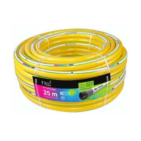 Tubo giardino Fitt NTS Tobby 1 pollice 25m 4 strati anti torsione PVC riciclato