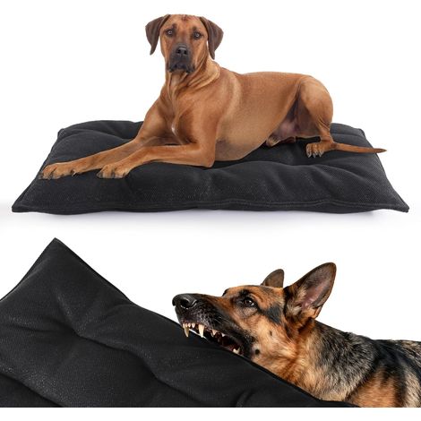 Panier Indestructible pour Chien – Tapis Lavable et résistant à la Mastication pour Petits Chiots – Noir – 43,2 x 58,4 cm