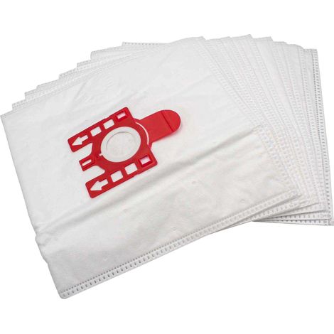 vhbw 10x sacchetto compatibile con Hoover MicroSpace SCT 30 - 48 aspirapolvere - 28,5cm x 28cm Bianco