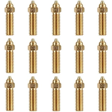 Kit de 15 buses en laiton, kit de buses K1 pour imprimante 3D Creality, pièces et accessoires pour K1, K1 Max