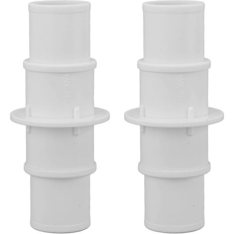 Lot de 2 raccords de tuyau d'aspirateur de piscine en plastique, 1-1/4 pouce et 1-1/2 pouce. (1/4)