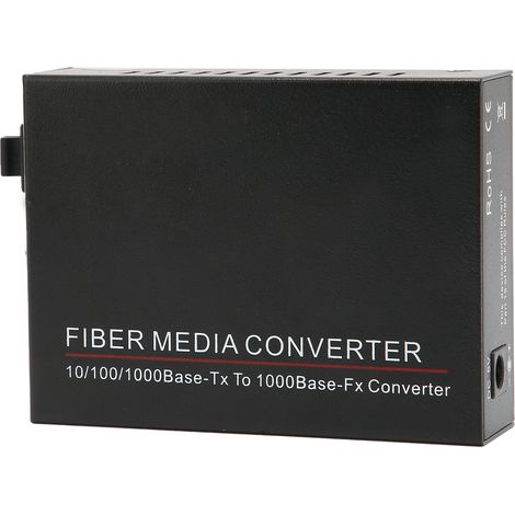 Émetteur-récepteur fibre optique TBC-MC3600E-SFP, routeur fibre optique Gigabit duplex/semi-duplex avec prise d'alimentation 100-240 V. (1/5)
