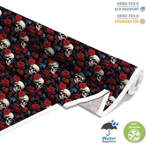 TESSUTI DECORATIVI PER ESTERNI OXFORD - Motivo Teschio I DX4834 (1/5)