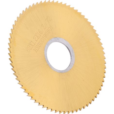 Disque de perçage rotatif à mandrin avec revêtement en titane pour scie circulaire sur table, 63 x 1,2 mm (1/5)