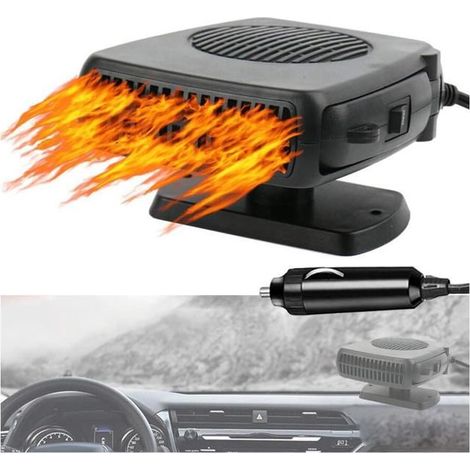 D'APPOINT,Chauffage Desembuage Voiture, Portabilité Chauffage Allume Cigare 12V Voiture, Chauffage De Voiture avec Rotation à 360 (1/3)