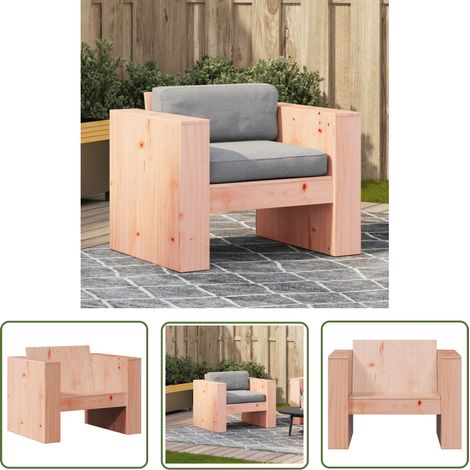 The Living Store Canapé de jardin 79x60x62 cm bois massif douglas - Canapé De Jardin - Mobilier De Jardin - Salon De Jardin - Meubles En Bois - Canapé Extérieur (1/5)