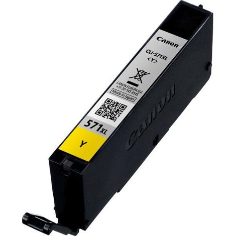 CANON Cartouche d'encre CLI-571 XL grande capacité Jaune (CLI571XL)
